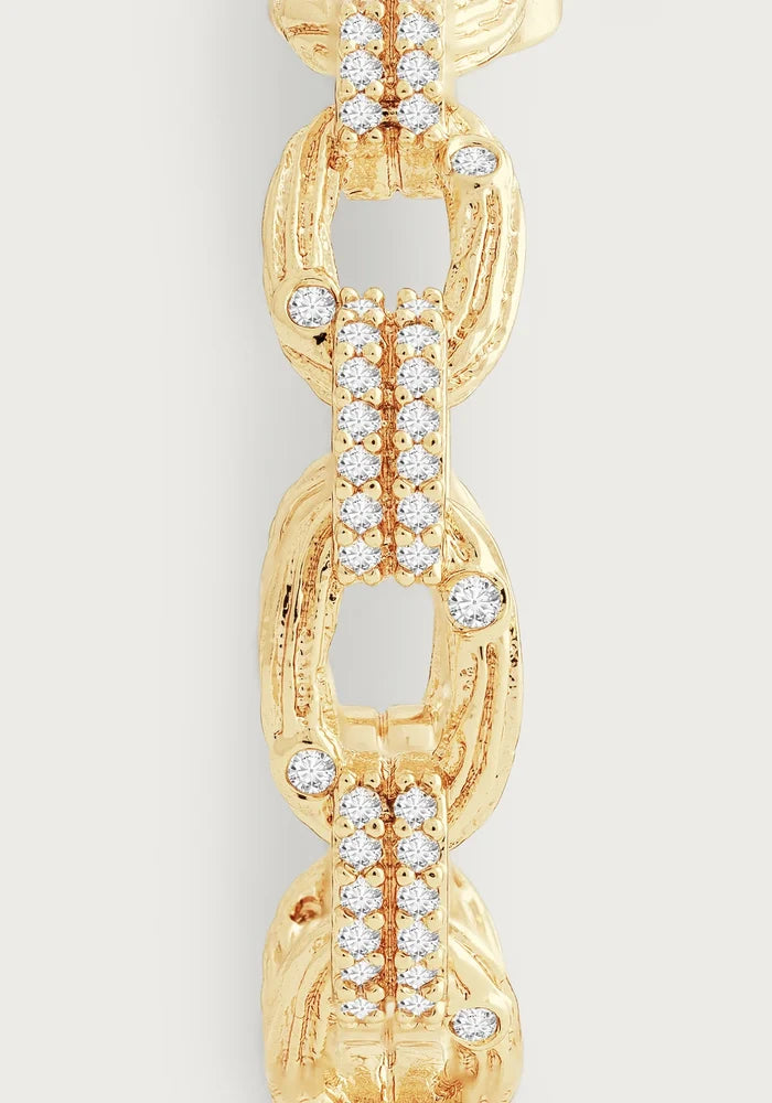 Enchanted Forest Chain Hoop Earrings - BTK COLLECTIONS