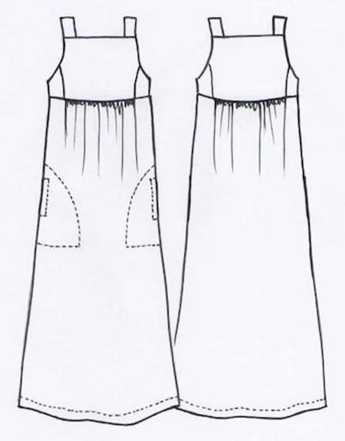 Annie Sundress Sewing Pattern, Tessuti