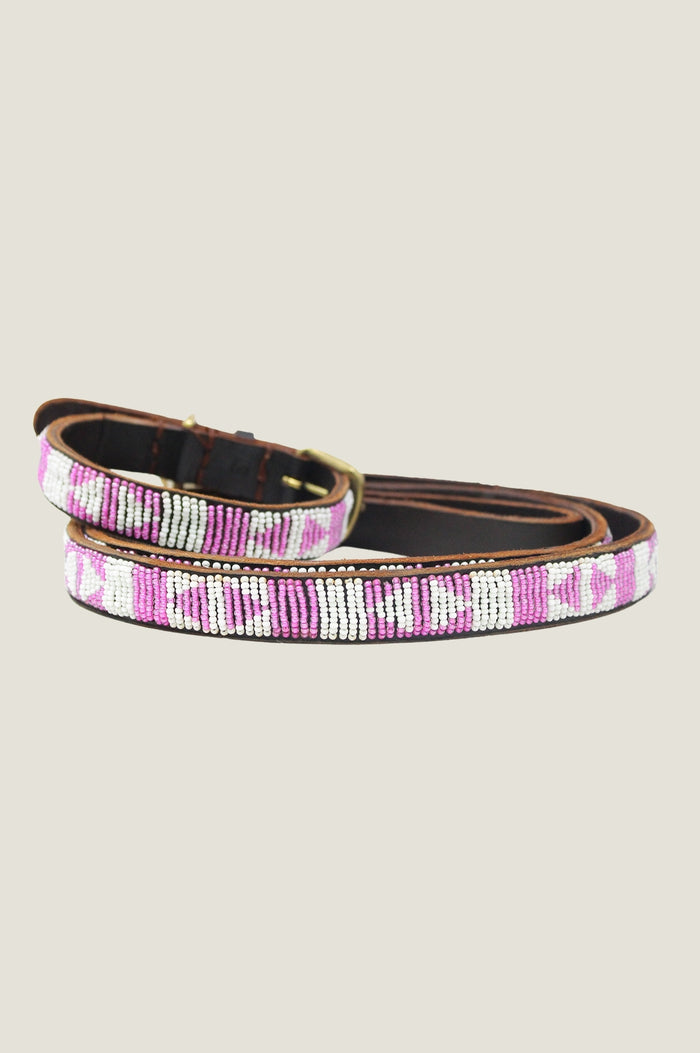 Arrow Dog Collar | Pink/White - Aspiga