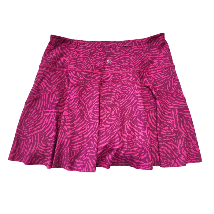 Athleta Magenta Ace Printed 13.5" Tennis Skort Size S