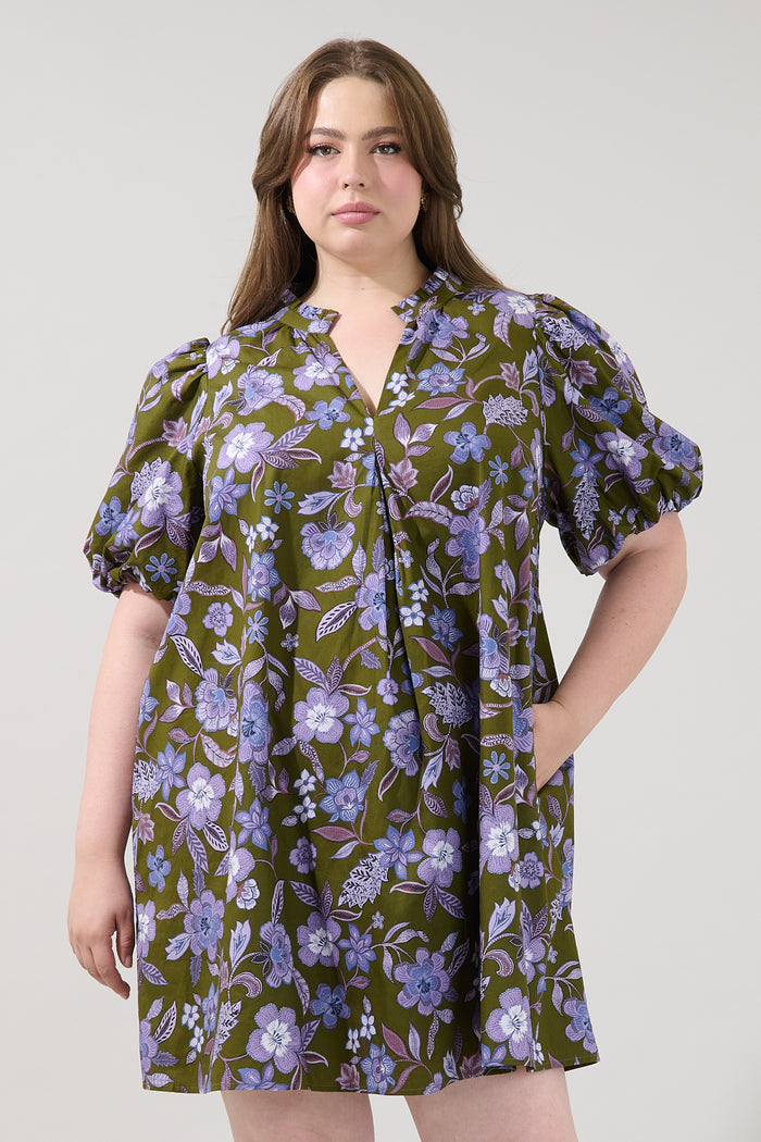 Aurora Shift Mini Dress Reverie Curve