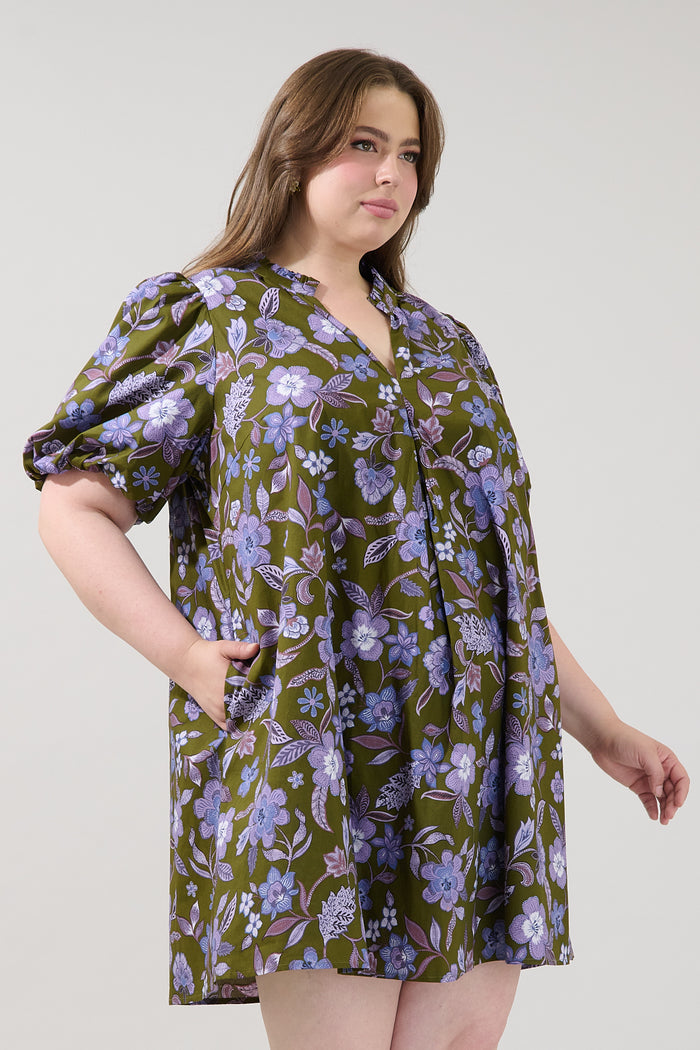 Aurora Shift Mini Dress Reverie Curve