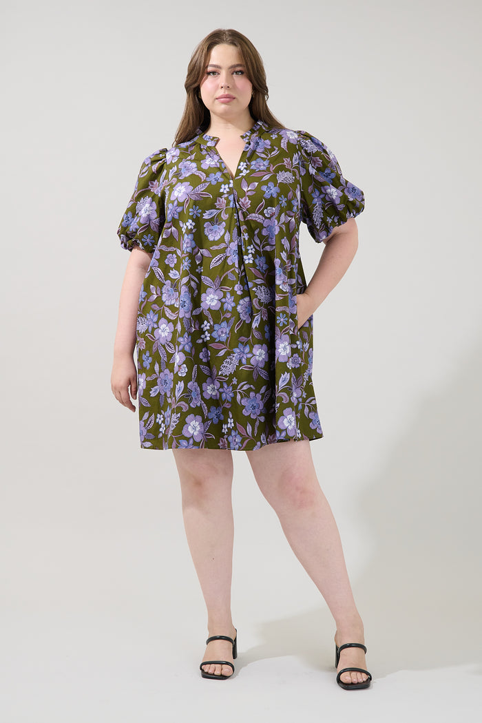 Aurora Shift Mini Dress Reverie Curve