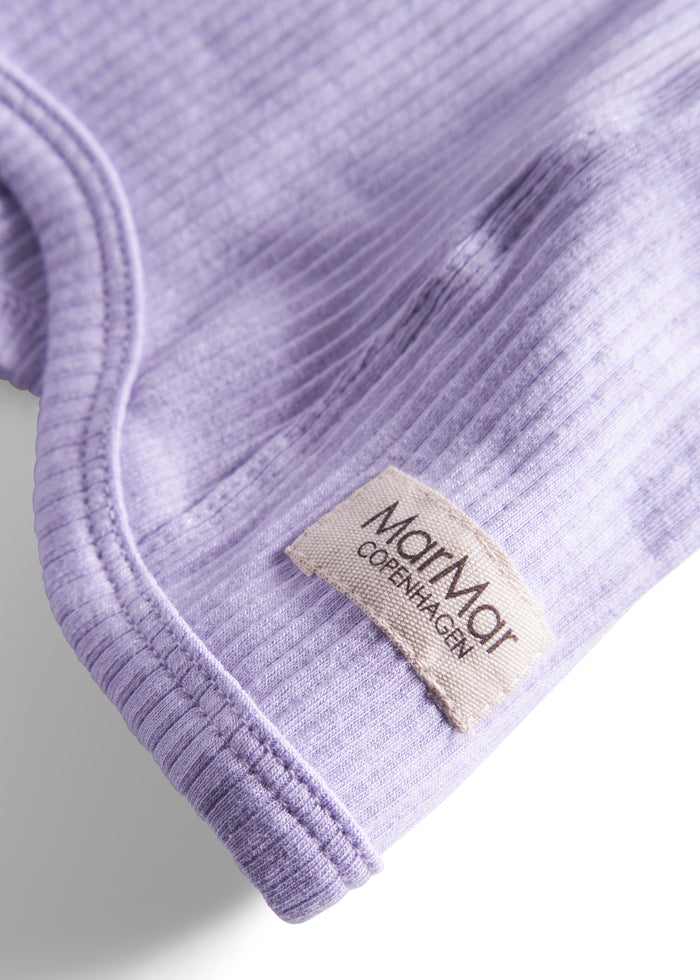 Ribbed balaclava in light purple with MarMar label for children