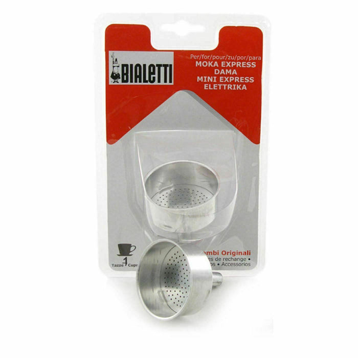 Bialetti 1 - Cup Moka Express Stovetop Espresso Maker Aluminum Replacement Funnel - Coffeesection