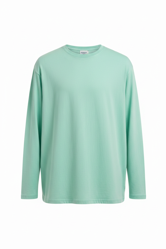 Breezy Plain T-Shirts in mint green | CRUX