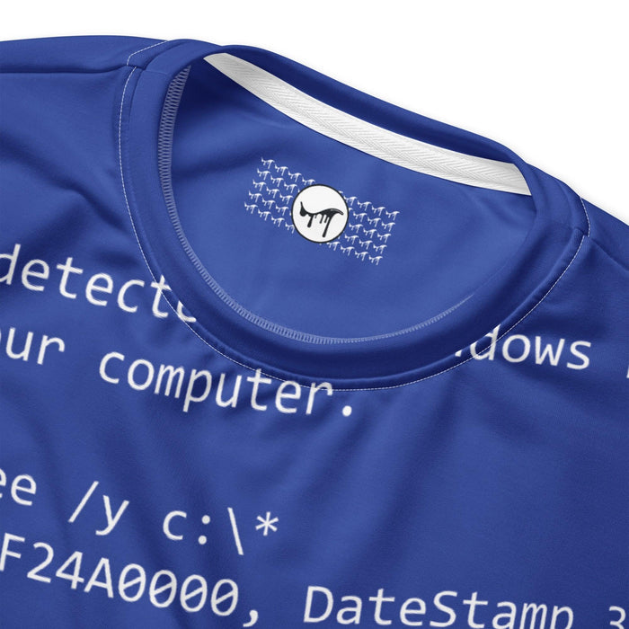 BSOD Sweatshirt in System Failure Blue. OEKO-TEX® 100, REACH Compliant, GRS Certified.