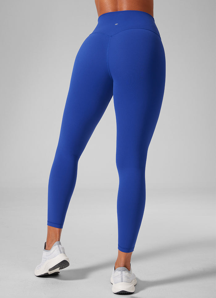 CRZ YOGA Women's Workout High Rise Butterlift Yoga Leggings 25'' Waves Blue