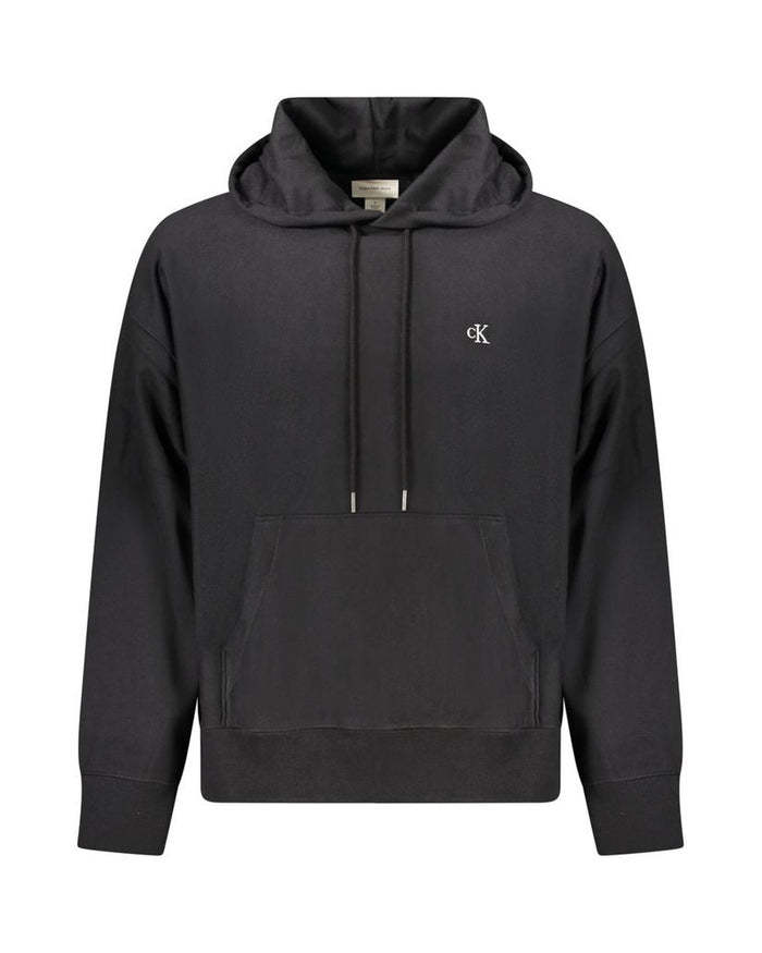 Calvin Klein Black Cotton Men Sweatshirt
