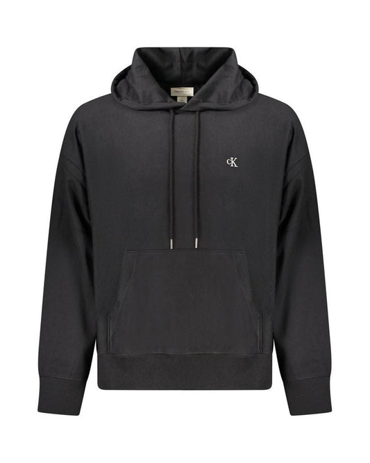 Calvin Klein Black Cotton Men Sweatshirt
