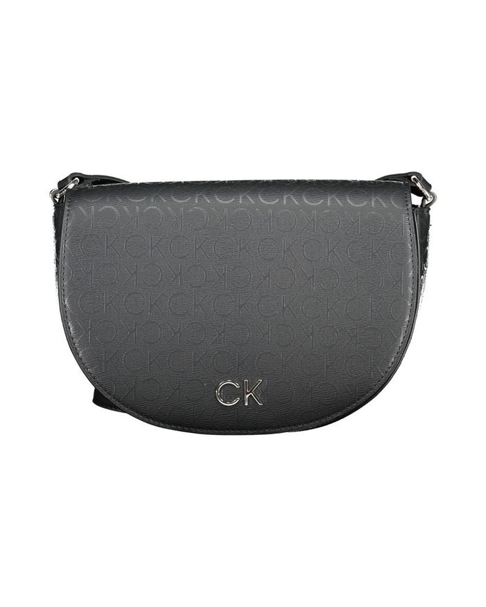 Calvin Klein Black Polyurethane Women Shoulder Bag