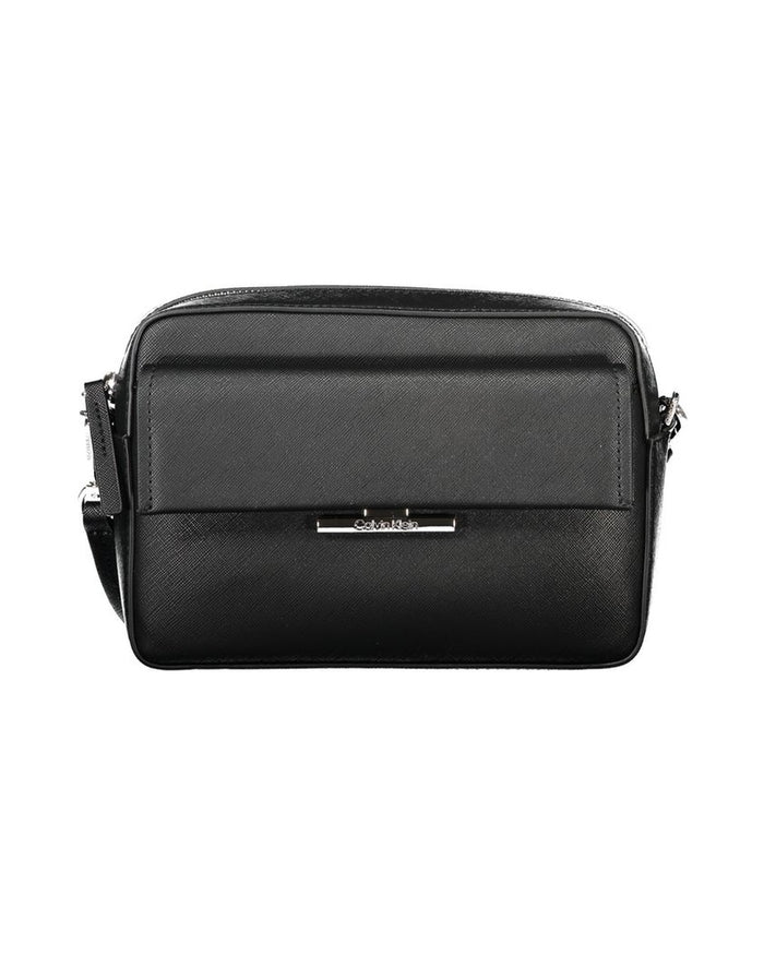 Calvin Klein Black Polyurethane Women's Shoulder Bag