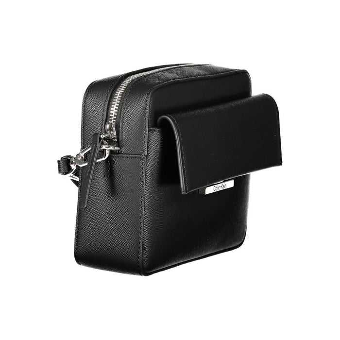 Calvin Klein Black Polyurethane Women's Shoulder Bag