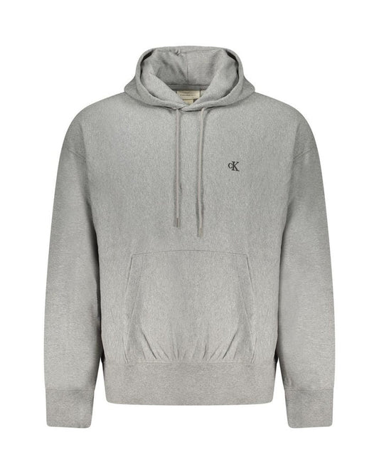 Calvin Klein Gray Cotton Men Sweatshirt