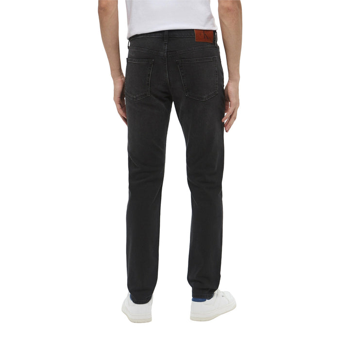 Image 2 : Détail jean Calvin Klein noir homme avec poches classiques — Delvale