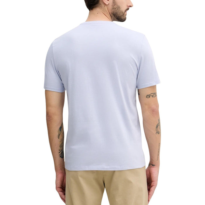 Image 3 : T-shirt Calvin Klein Jeans homme bleu azur détail col rond — Delvale