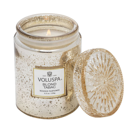 CANDLE BLOND TABAC 5.5OZ SM EMB JAR