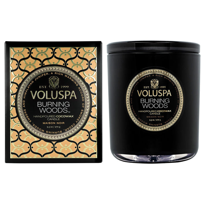 CANDLE BURNING WOODS 9.5OZ CLASSIC JAR