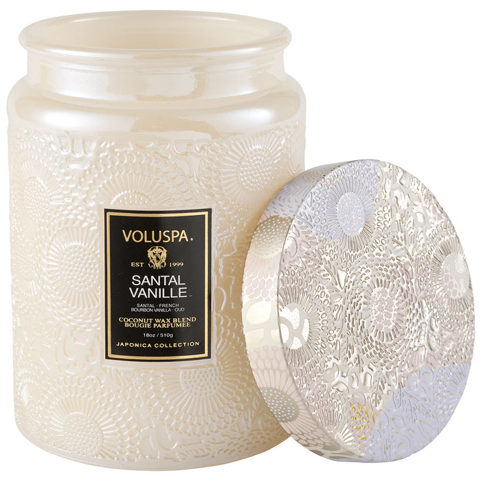 CANDLE SANTAL VANILLE 18OZ LG JAR