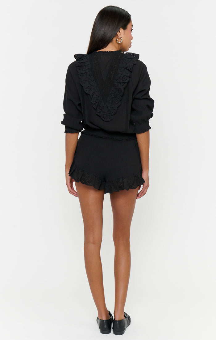 Cannes Shorts ~ Black Eyelet