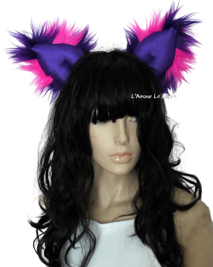 Cheshire Cat Inspired Fur Ears Rave Accessories