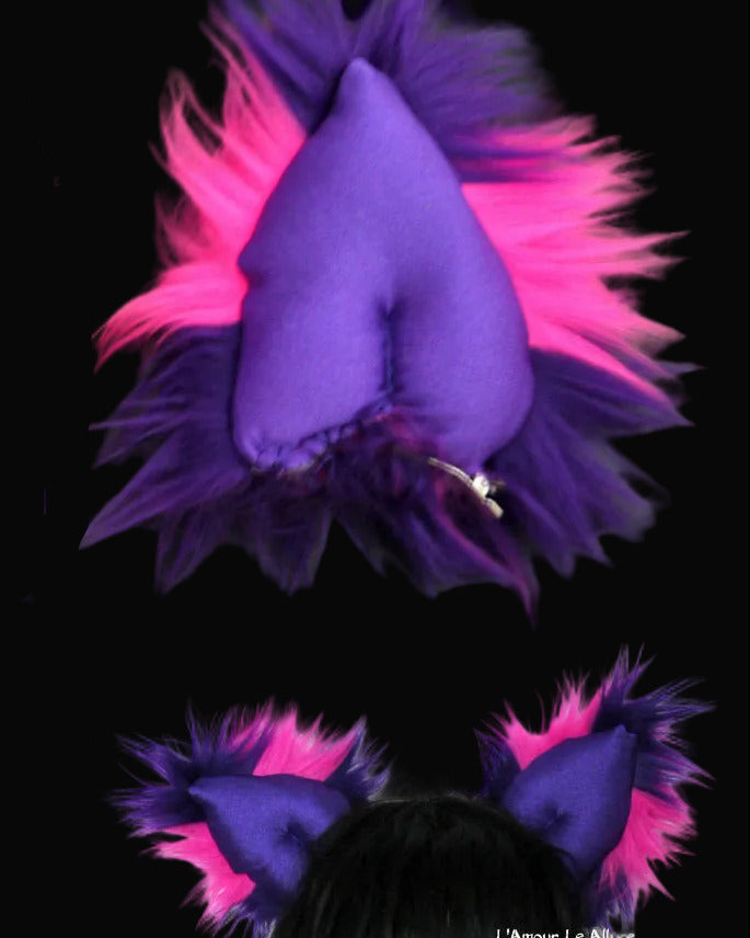 Cheshire Cat Inspired Fur Ears Rave Accessories