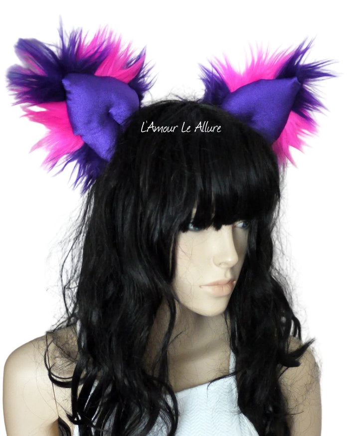 Cheshire Cat Inspired Fur Ears Rave Accessories