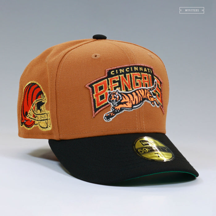 CINCINNATI BENGALS WORDMARK CIGARS AND TROPHIES NEW ERA FITTED CAP