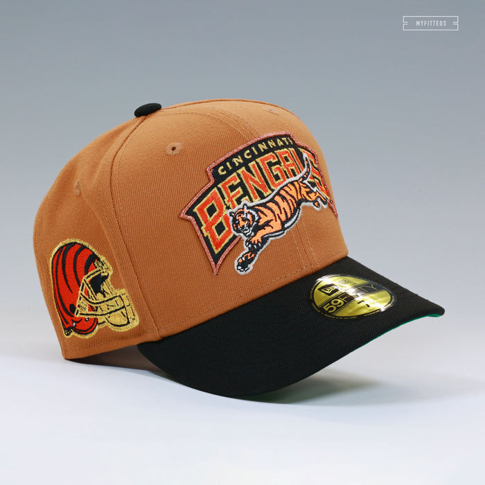 CINCINNATI BENGALS WORDMARK CIGARS AND TROPHIES NEW ERA FITTED CAP