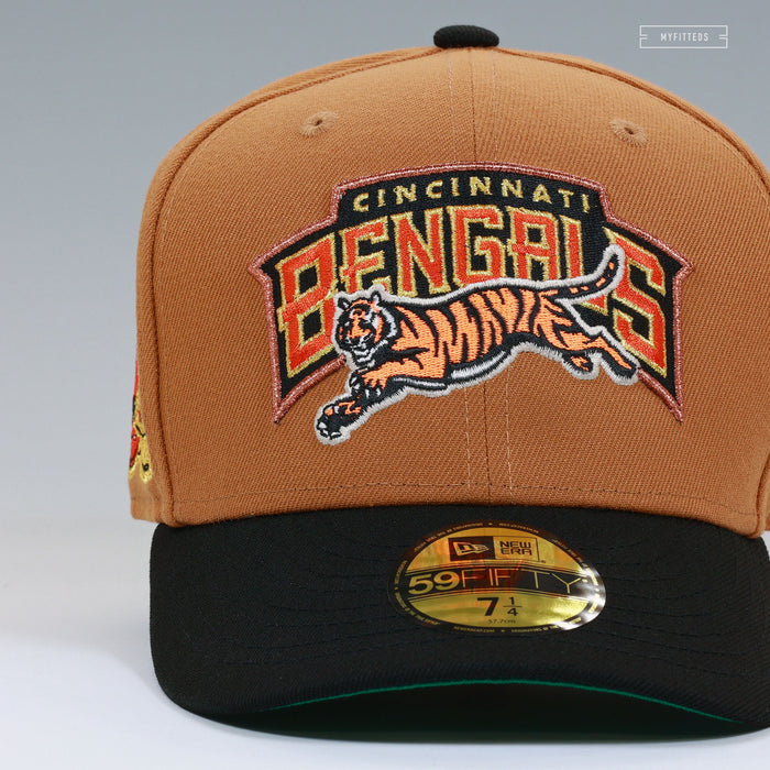 CINCINNATI BENGALS WORDMARK CIGARS AND TROPHIES NEW ERA FITTED CAP