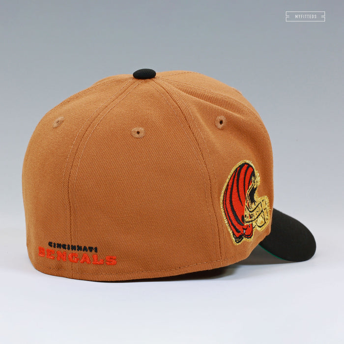 CINCINNATI BENGALS WORDMARK CIGARS AND TROPHIES NEW ERA FITTED CAP