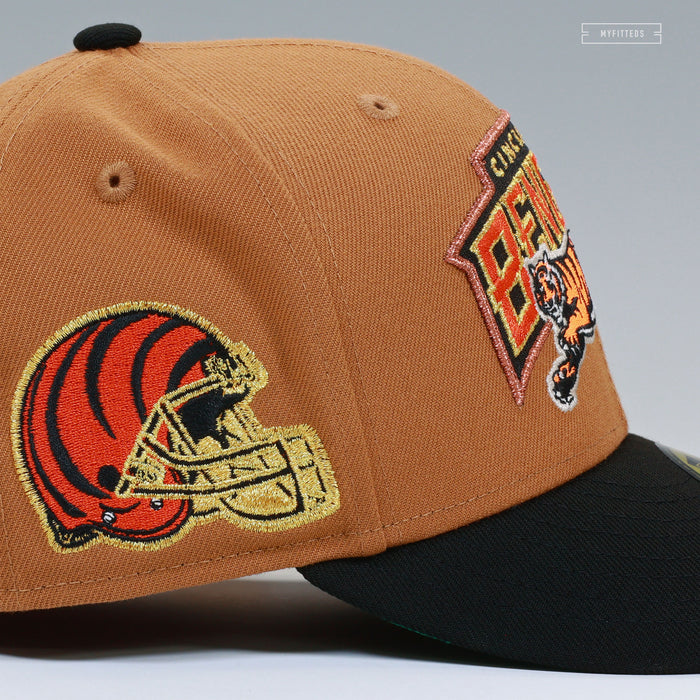 CINCINNATI BENGALS WORDMARK CIGARS AND TROPHIES NEW ERA FITTED CAP