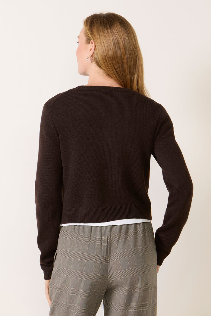 Clara Cashmere Crew Cardigan