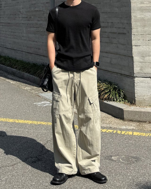 Coslo Ribbed Cotton Tee