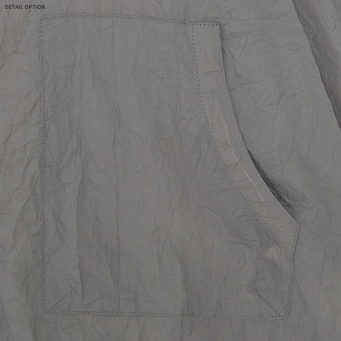 Crease High-Neck Cropped Windbreaker