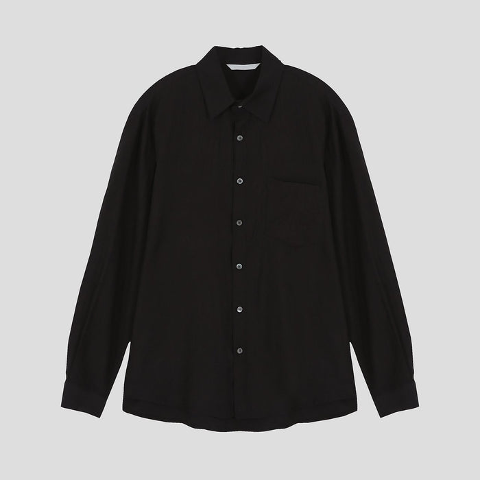 Crinkle Cozy Semi-Wide Shirt
