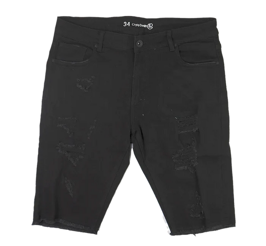 CRYSP DENIM CUT OFF SHORT