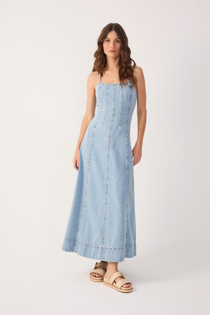 Denim Cut Out Dress_2
