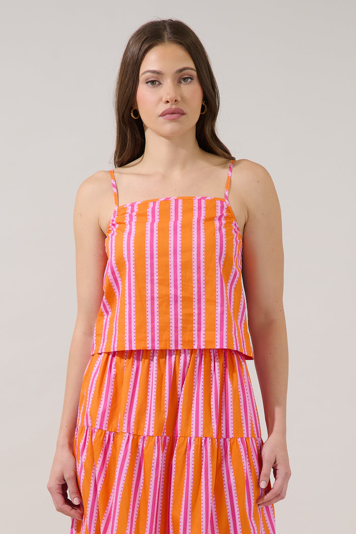 Desmond Cami Top Candy Stripe