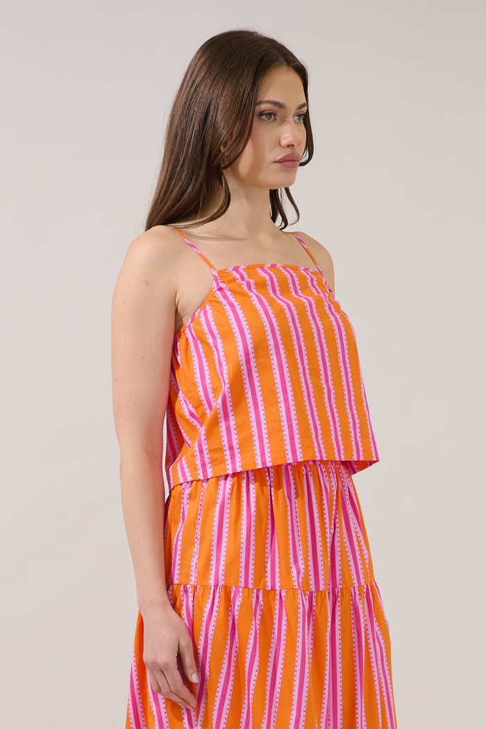 Desmond Cami Top Candy Stripe