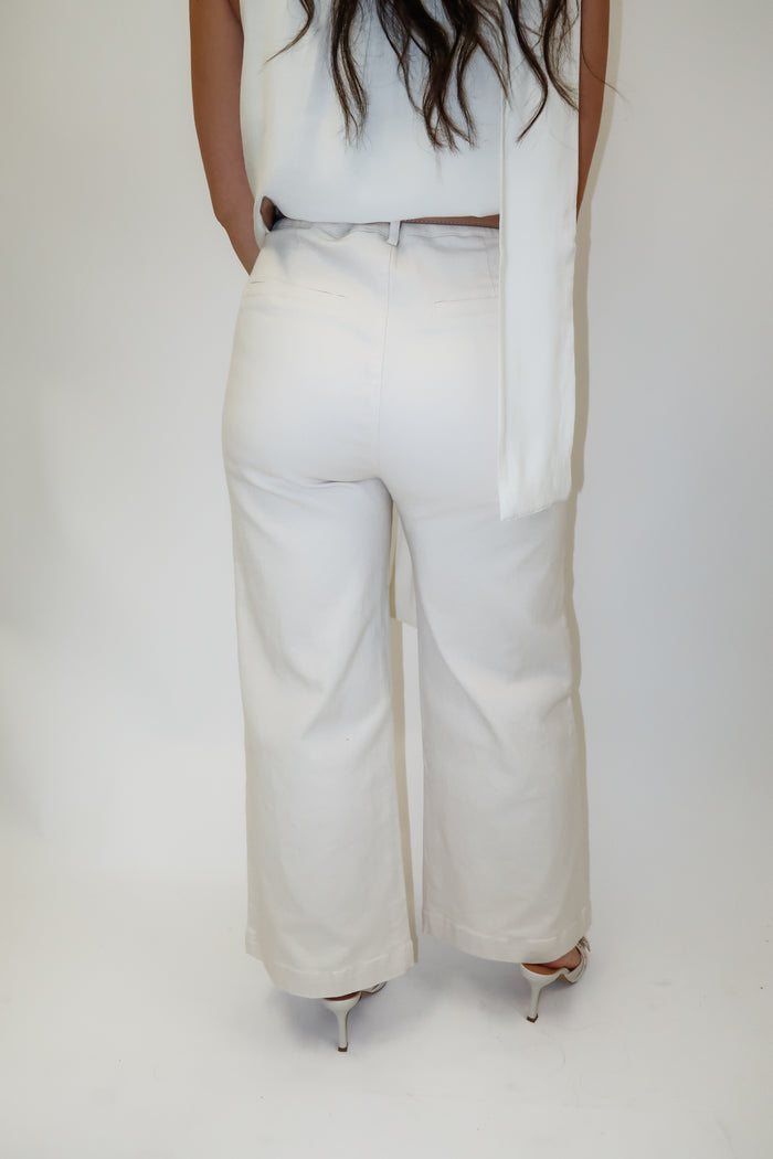 Downtown Days Stretch Pants with Hardware Pocket Trim - The Pink Tulip Clothing