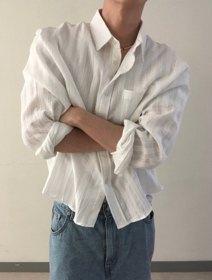 Drape Linen Shirt
