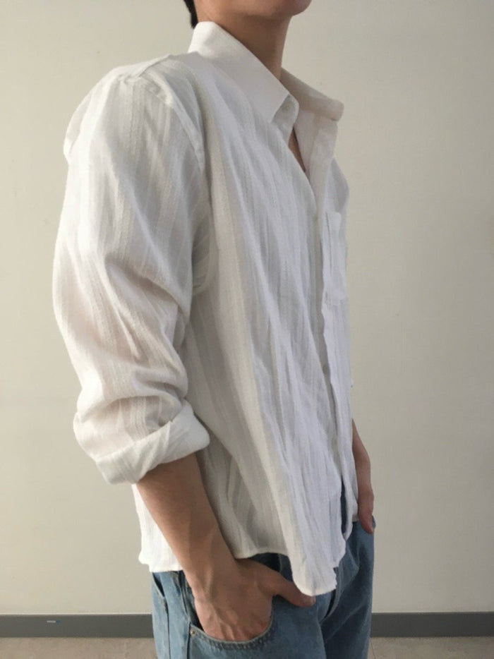 Drape Linen Shirt