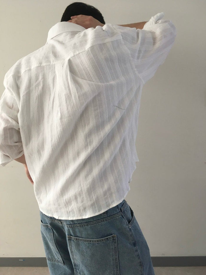 Drape Linen Shirt