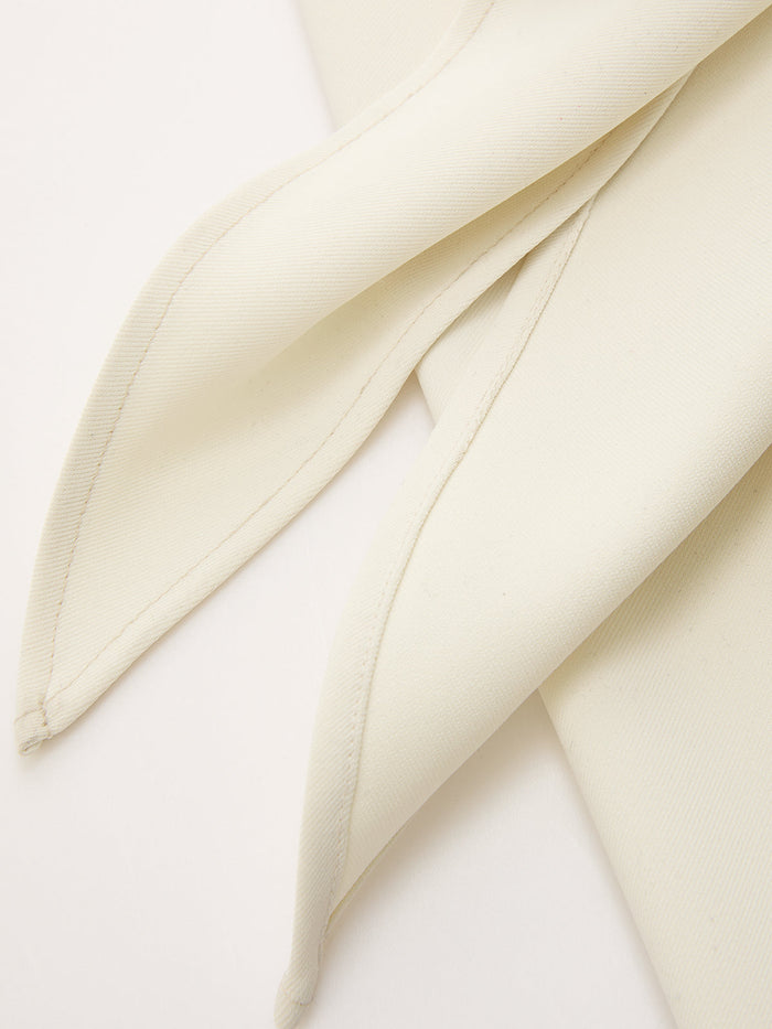 Draped Wrap Wide-Leg Pants