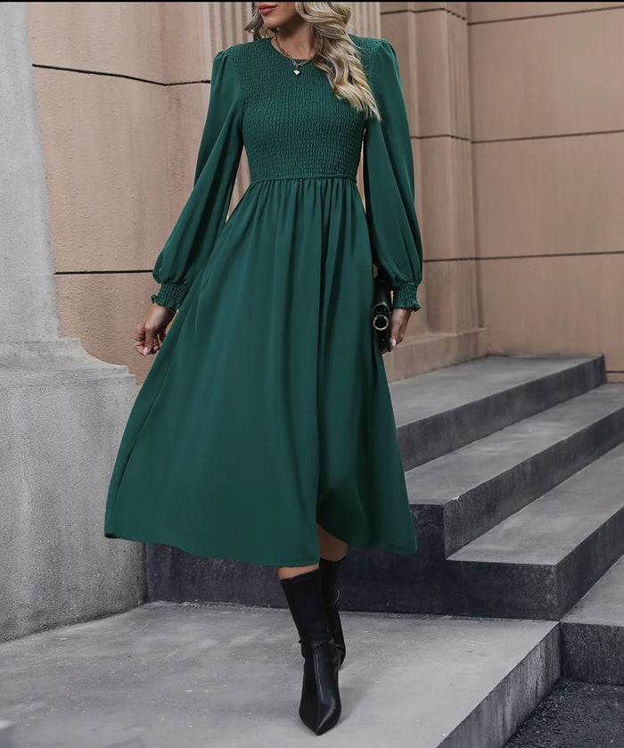 Dress - Autumn & Winter Hit Women’s Dresses With A High-End Feel, Dark Green