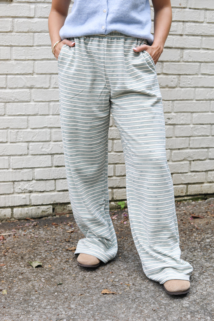 Easy Motion Super Soft Stripe Pants - The Pink Tulip Clothing