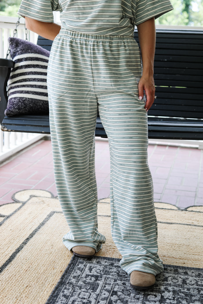 Easy Motion Super Soft Stripe Pants - The Pink Tulip Clothing