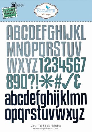 Elizabeth Craft Designs | Tall and Bold Alphabet Metal Die Set