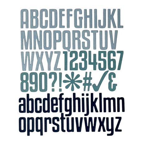 Elizabeth Craft Designs | Tall and Bold Alphabet Metal Die Set